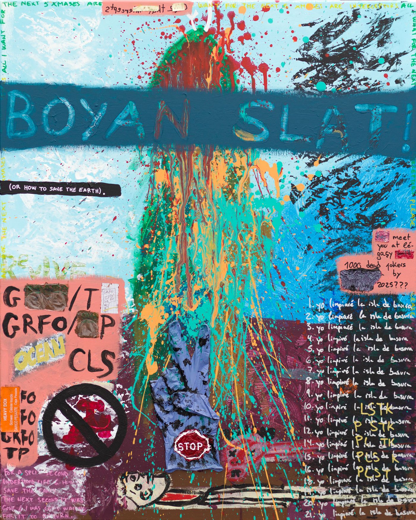 Boyan Slat! (or how to save the earth) painting