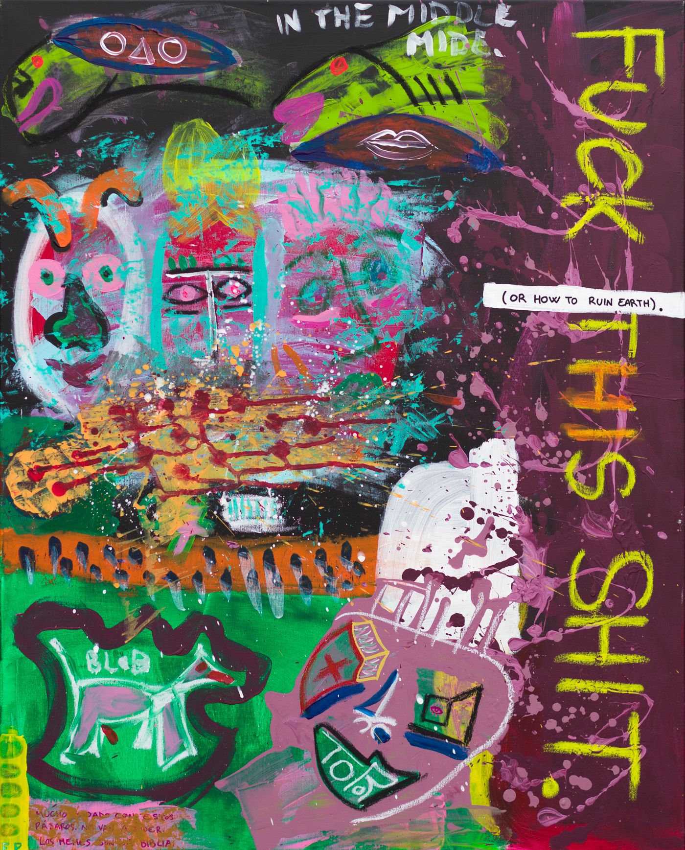 Bird Shit (or how to ruin earth) painting